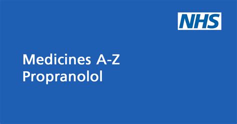 Propranolol: medicine for heart problems, anxiety and migraine.